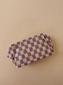 Checker Makeup Cosmetic Pouch Bag
