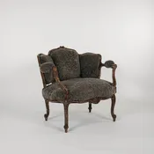 18th Century French Louis XV Sheepskin Bergère Chair