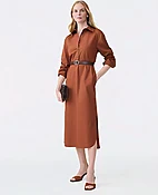 Belted Midi Shirtdress