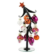 Sugar Skull - Glass Halloween Tree 29
