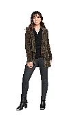 Asymmetrical Knit Cardigan With Side Zips
