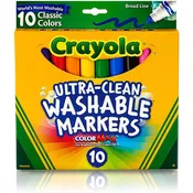 10 Ct Ultra-Clean Washable Classic, Broad Line Markers