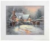A Christmas Welcome - 12.5" x 16" Framed Metal Print