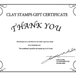 Gift Certificate - Claystamps