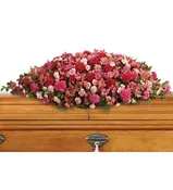 A Life Loved Casket Spray