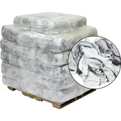 Gray Recycled Sweatshirt Rags - 40 Anti-Slip 25lb Bags