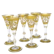 #16338 - St. Louis "Congress" Gilded Glasses, Set of 6