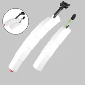 2PCS Mountain Bike Cycling Front Rear LED Mudguard Set Foldable Bicycle Bike Fender Taillight