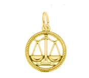 10k Gold Libra Scales Charm Item #H0005