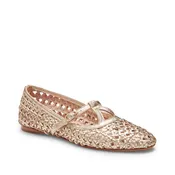 Ballerina in pelle metallizzata