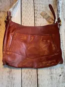 American Leather Co. Greenwood Washed Leather Crossbody Bag