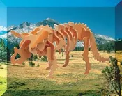 3D Triceratops Dinosaur Woodcraft Construction Kit, 8 inch, 12 Kits