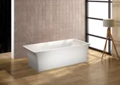 Amelia 63-inch Dual Rectangular Acrylic Bathtub