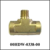 1/4 Branch Tee, Brass