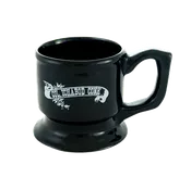 Black Pedestal Shave Mug #423