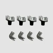 90 Degree Connector (Bracket) Set for Square and Rectangle Glass Guards