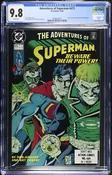Adventures of Superman #473 CGC NM/M 9.8 Green Lantern Guy Gardner Appearances!