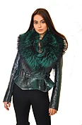 EMERALD PYTHON WITH FOX — The Fur Source of NY
