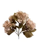 16" Hydrangea Bush- Warm Blush Beige