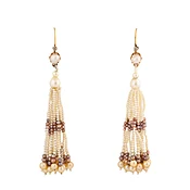 Natural Pearl Fringe Earrings