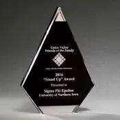 Black Diamond Acrylic Award with Mirror Tip