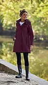 HOODED A-LINE RAIN JACKET
