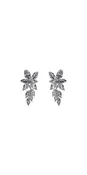 Cluster Stone Drop Cubic Zirconia Earrings