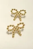 18K STAINLESS STEEL TARNISH FREE BOW STUD EARRINGS | 40E321