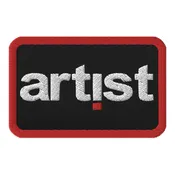 ARTIST Embroidered patch rectangle