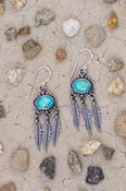 Abey Turquoise Fringe Earrings