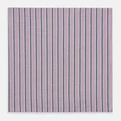 Antique Pink Ticking Stripe Hand-Rolled Handkerchief