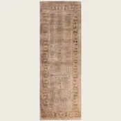 Beige Traditional Samsara Wool Runner - 2'7" x 7'9"