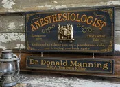 Anesthesiologist Wood Sign with Optional Personalization