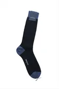 Bresciani Men's Heel Toe Sock Navy Blue