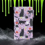 Black Cat Party Vinyl Wallet