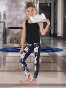 Bull Terrier Print - Girls' Signature Leggings
