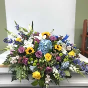 Serenity in Bloom Rose Casket Spray