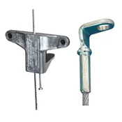 1/4" 90 Degree Eyelet Cable Duct Trapeze Hanger No. 2