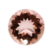 10mm Round Cut Natural Peach Morganite  (3.40Ctw) Eye Clean Clarity Faceted Cut Top Quality Loose Gemstone Morganite Jewelry