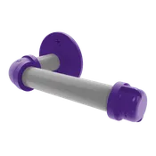 Collection European Style Toilet Tissue Holder Flint Hills Purple and Silver EditionP-100-ETP