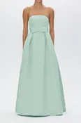 Alice Silk Faille Full Gown with Bow Belt