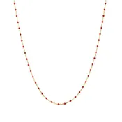 16" Apple Tiny Dot Chain Necklace