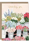 Flower Market Birthday Card