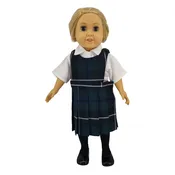 18" Doll Uniform - Plaid 90 Jumper with Shirt