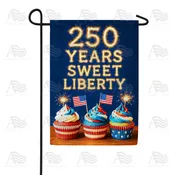 America Forever 250 Years Sweet Liberty Cupcakes Garden Flag