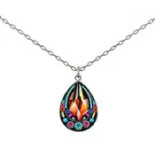 Firefly Contessa Wide Drop Pendant in Multi-color