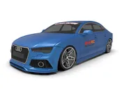 24K RC Technology 1/10 2013 Audi RS7 Sportback Drift Clear Body (257mm Wheelbase)