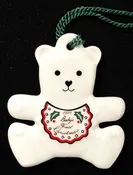 Belleek Ornament - Babys First Christmas - 1997