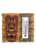 Tiki Tapa Hand Painted Polyresin Thermometer Magnet