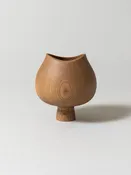 AEKA Object Footed Vase, Smoky Grey